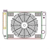 ClassicCool CombuUnit Universal Fit Radiator and Fan Dual Pass Crossflow Design 24" x 15.50" for HEMI Swap with Cooler - image 1