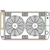 ClassicCool CombuUnit Universal Fit Radiator and Fan Dual Pass Crossflow Design 27.50" x 15.50" for HEMI Swap with Cooler - image 1