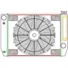 MegaCool ComboUnit Universal Fit Radiator and Fan Single Pass Crossflow Design 24" x 15.50" for HEMI Swap with Cooler - image 1