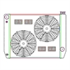 MegaCool ComboUnit Universal Fit Radiator and Fan Single Pass Crossflow Design 26" x 19" for HEMI Swap - image 1