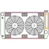 MegaCool ComboUnit Universal Fit Radiator and Fan Single Pass Crossflow Design 27.50" x 15.50" for HEMI Swap with Cooler - image 1
