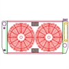 MegaCool ComboUnit Universal Fit Radiator and Fan Single Pass Crossflow Design 31" x 15.50" for HEMI Swap with Cooler - image 1