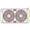 MegaCool ComboUnit Universal Fit Radiator and Fan Single Pass Crossflow Design 31" x 15.50" for LS Swap with Cooler - image 1