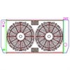 MegaCool ComboUnit Universal Fit Radiator and Fan Single Pass Crossflow Design 31" x 15.50" for LS Swap - image 1