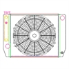 MegaCool ComboUnit Universal Fit Radiator and Fan Single Pass Crossflow Design 22" x 15.50" with Steam Fitting & Cooler - image 1