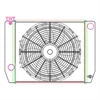 MegaCool ComboUnit Universal Fit Radiator and Fan Single Pass Crossflow Design 22" x 15.50" with Steam Fitting - image 1