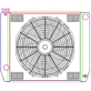 MegaCool ComboUnit Universal Fit Radiator and Fan Single Pass Crossflow Design 24" x 19" with Steam Fitting - image 1