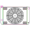 MegaCool ComboUnit Universal Fit Radiator and Fan Single Pass Crossflow Design 26" x 15.50" with Steam Fitting - image 1