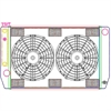 MegaCool ComboUnit Universal Fit Radiator and Fan Single Pass Crossflow Design 27.50" x 15.50" with Steam Fitting & Cooler - image 1