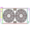 MegaCool ComboUnit Universal Fit Radiator and Fan Single Pass Crossflow Design 31" x 15.50" with Steam Fitting & Cooler - image 1
