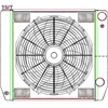 MegaCool CombuUnit Universal Fit Radiator and Fan Dual Pass Crossflow Design 22" x 19" for HEMI Swap - image 1