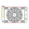 MegaCool CombuUnit Universal Fit Radiator and Fan Dual Pass Crossflow Design 24" x 15.50" for HEMI Swap with Cooler - image 1