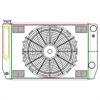 MegaCool CombuUnit Universal Fit Radiator and Fan Dual Pass Crossflow Design 26" x 15.50" for HEMI Swap with Cooler - image 1