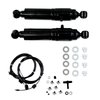 Air Adjustable Shock Absorbers for 1966-1983 Jeep CJ5 & 1983-1996 Mitsubishi Mighty Max [Steel Dust Tube]