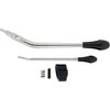 Short Column Lever Kit for 1955-1957 Chevy Bel Air w/Original Automatic Column [Chrome, Black Knobs]