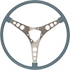 RP20039 Original-Style 15 in. Steering Wheel for 1956-1962 Chevy Corvette [Silver Blue]