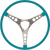 RP20041 Original-Style 15 in. Steering Wheel for 1956-1962 Chevy Corvette [Tasco Turquoise]