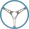 RP20045 Original-Style 15 in. Steering Wheel for 1956-1962 Chevy Corvette [Jewel Blue]
