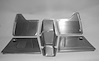 CV234 Floorboard Kit for 1937-1939 Chevy Passenger Car w/ Big Block, Front