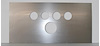 DS299-STA Dash Panel Insert, Universal, Stainless Steel, Gauges Over Speedometer
