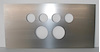 DS300-STA Dash Panel Insert, Universal, Stainless Steel, Gauges Over Speedometer & Tachometer - image 1