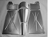 FD133 Floorboard Kit for 1935-1940 Ford Passenger Car, Front, To Fit Big Block Firewall