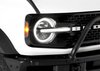 Carbon Fiber Daytime Running Light Cover Kit for Select Late-Model Ford Bronco - image 2
