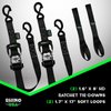 GRLA-TDWN-SET Heavy Duty Ratchet Tie-Downs [1.600 in. x 8 ft., Black, Set of 2] - image 2