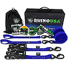 HDKIT-2PK-BLU Heavy Duty Ratchet Tie-Downs [1.600 in. x 8 ft., Blue, Set of 2]