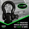RG-HTHITCH2-GRN Shackle Hitch Receiver W/ D-Ring [Green] - image 2