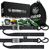 RNO-CAMSOFT-GRN Cambuckle Motorcycle Tiedown Straps [1.500 in. x 8 ft., Green, Set of 2]