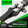 RNO-GRN-SHACKLES 3/4 in. D-Ring Shackle Set [Green, Set of 2] - image 2
