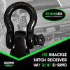 RSHCK-HTCH Shackle Hitch Receiver W/ D-Ring [Black] - image 2