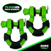 SUPERSHACK-GRN 8 Ton Super Shackles [Green, Set of 2]