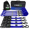 TD-GC1.6X15-BLU Heavy Duty Ratchet Tie-Downs [1.600 in. x 15 ft., Blue, Set of 4] - image 1