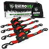 TD-RSRE1X10-RED-R 1 in. x 10 ft. Retractable Ratchet Straps [Red] - image 1