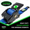 TD-RSRE2X10-BLU Retractable Ratchet Straps [2 in. x 10 ft., Blue, Set of 2] - image 3