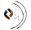 FORD-MUSTANGREARS-18-CHAR Stainless Brake Hose Kit for 1999-2004 Ford Mustang Cobra, Rear Only [Charcoal] - image 1