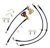 FORD-SHELBYGT500-1-YE Stainless Brake Hose Kit for 2007-2014 Ford Mustang Ford Mustang Shelby GT500, Front & Rear [Yellow] - image 1