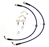 FORD-SHELBYGT500FRTS-1-GR Brake Hydraulic Hose Kit for 2007-2014 Ford Mustang Shelby GT500, Front, Green - image 1