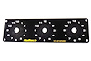 HT-010508 Triple Switch Panel Only, Includes Yellow & Red Knobs - image 1