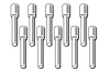HT-030052 Plastic AMP Connector-Pins Only, Waterproofing/Blanking - image 1