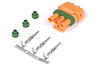 HT-030420 Plug and-Pins Only, Delphi 3-Pin GM Style MAP Sensor, Orange - image 1