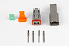HT-031112 Plug &-Pins Only, Set of Deutsch DT-2 Conn (DT06-2S + DT04-2P), 13 Amp)