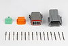 HT-031116 Plug &-Pins Only, Set of Deutsch DT-8 Conn (DT06-8S + DT04-8P), 13 Amp - image 1