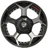 4Play 50 Brushed Black Finish Wheel Size 22" x 10" - image 3