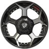 4Play 50 Brushed Black Finish Wheel Size 22" x 12" - image 3