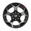 4Play 50 Brushed Black Finish Wheel Size 22" x 12" - image 1