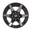 4Play 60 Brushed Black Wheel Size 22" x 12" - image 1
