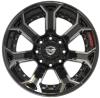 4Play 70 Brushed Black Wheel Size 20" x 10" - image 1